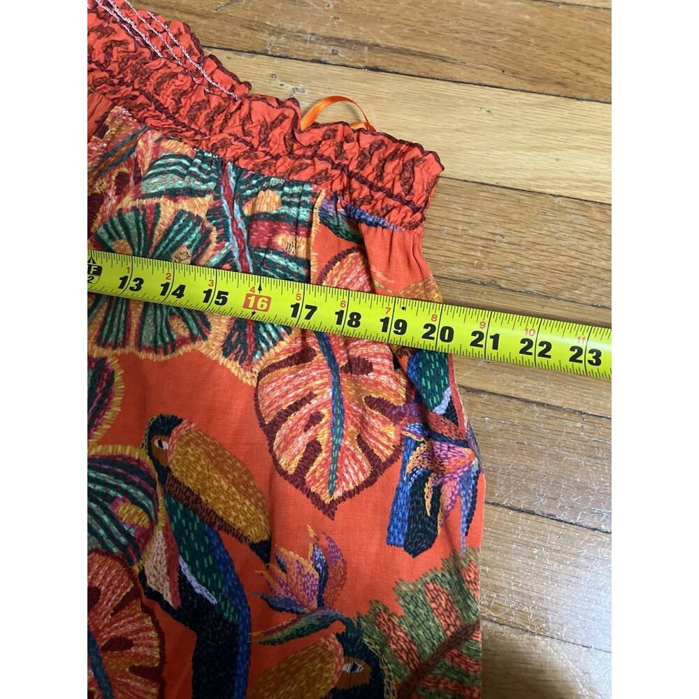 Farm Rio Anthropologie Dress One Shoulder Sz X-Large Multi A001897 - Picture 9 of 11